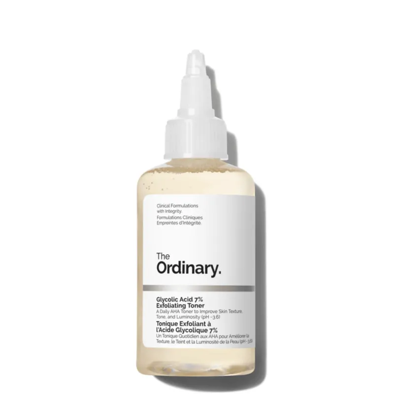 The Ordinary Glycolic Acid 7% Exfoliating Toner 240ml Korean skincare Egypt