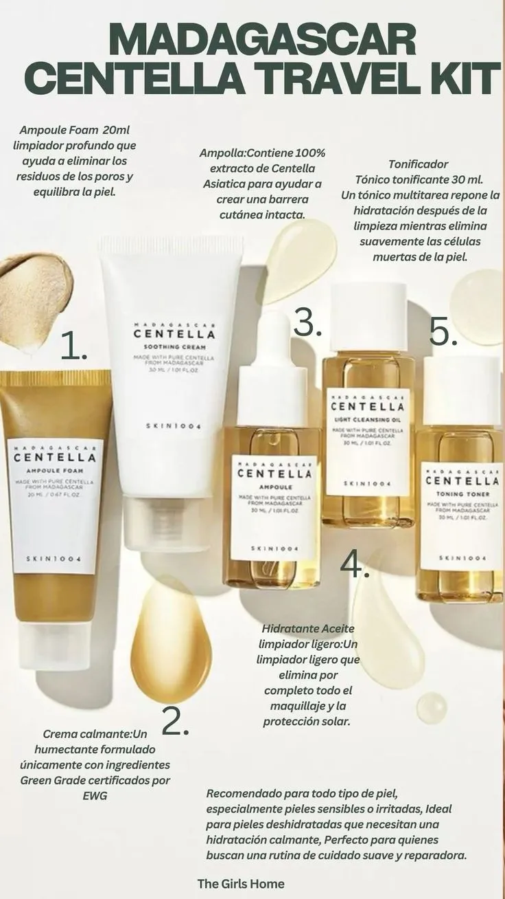 SKIN1004 Madagascar Centella Travel Kit (5-Piece Set) Thumbnail 3 - Cosmetics