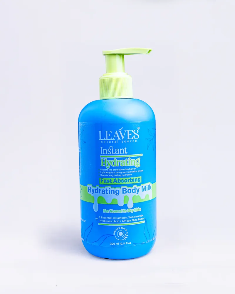 مشاركة هذا المنتج    LEAVES Hydrating Body Milk – Fast-Absorbing Hydration 300ml - Authentic Korean Skincare in Egypt