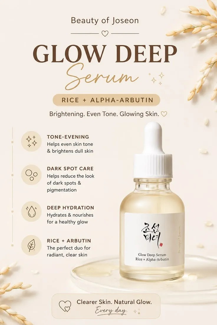 Beauty of Joseon Glow Deep Serum (Rice + Alpha-Arbutin) 30ml Thumbnail 3 - Cosmetics