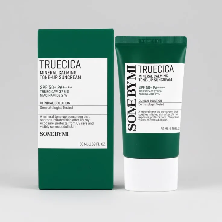 Some By Mi Truecica Mineral Calming Tone Up Suncream 50ml - Authentic Korean Skincare in Egypt