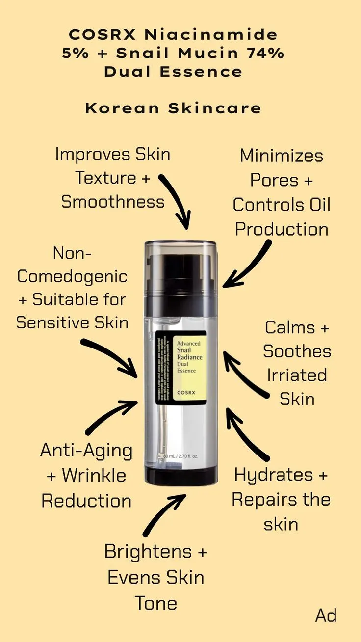 COSRX Advanced Snail Radiance Dual Essence 80ml Thumbnail 2 - Cosmetics
