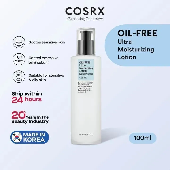 Cosrx Oil Free Ultra Moisturizing Lotion 100ml Thumbnail 3 - Cosmetics